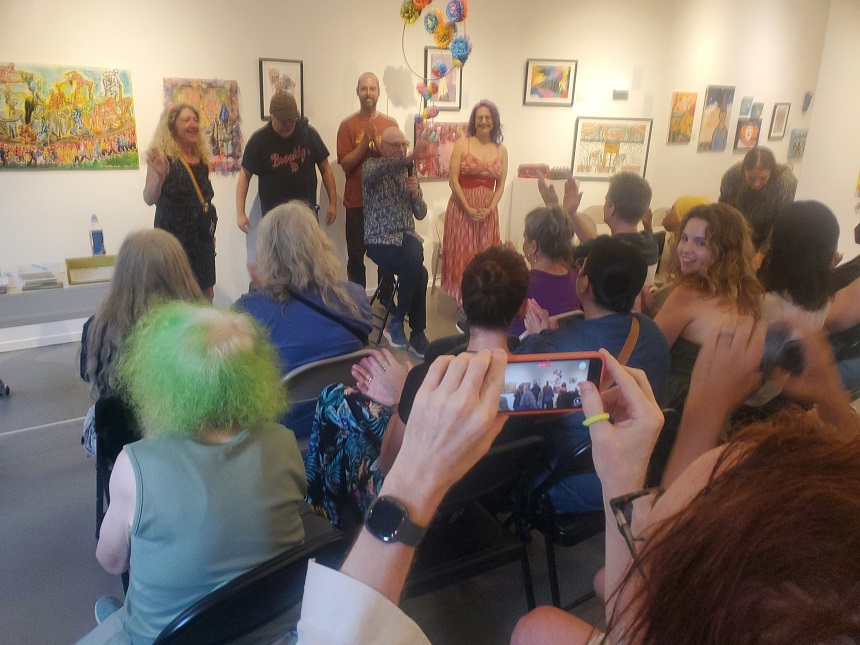 🎤 Laughter, Pizza, and Hallucitania: A Night of Comedy at Fountain House Gallery